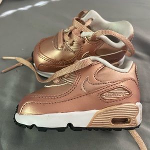 Rose gold baby Nike sneakers brand new no box